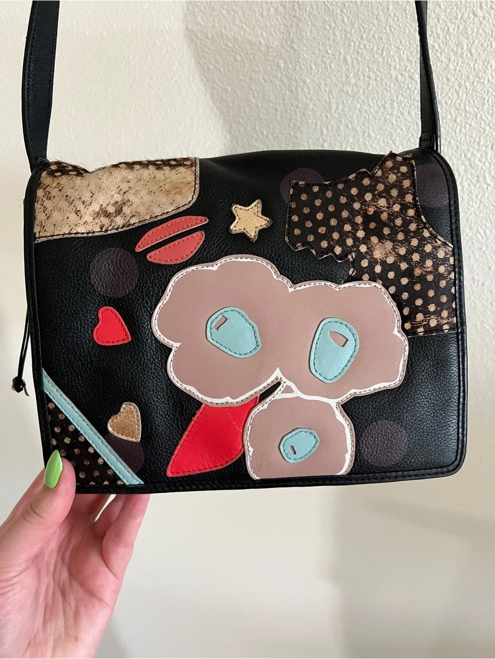 RADLEY London Black Floral Appliqué Crossbody Bag - Picture 3 of 8